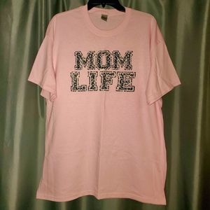 NEW Mom Life Leopard Tee